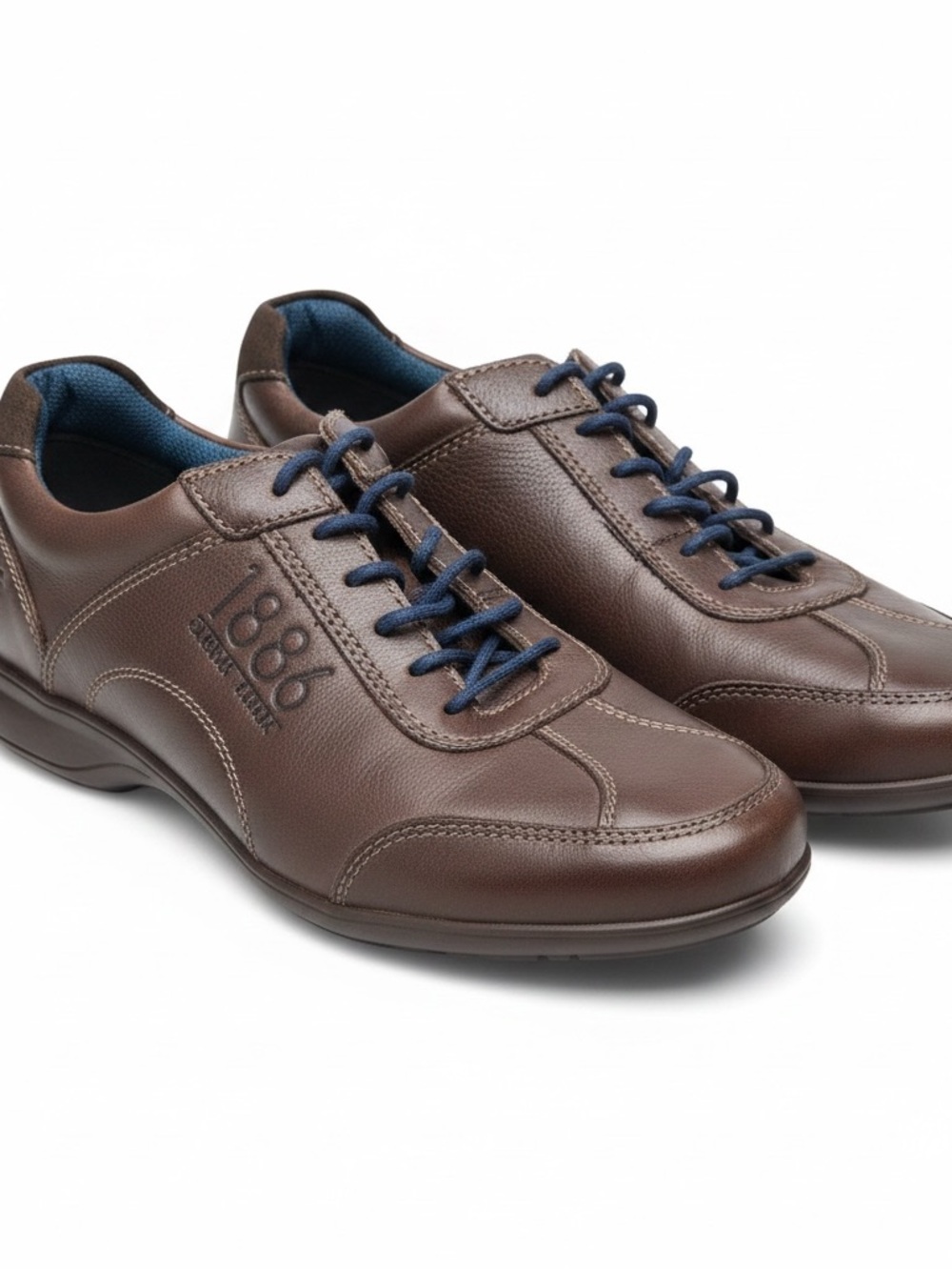 Josef Seibel Brown Leather Comfort Sneakers Men’s Size 8 EU 41